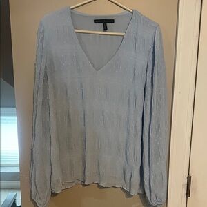 White House Black Market - light blue blouse